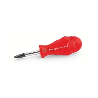 Отвертка укороченная Kraft с прямым шлицем (Slotted), рукоятка из ацетата целлюлозы, 1.2Х6.5Х25, IZELTAS, 4110176525, 13000001311 4110176525