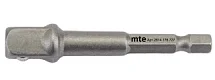 Адаптер (переходник) для торцевых головок 3/8" 50 мм хвостовик E6,3 мм mte 2614176727