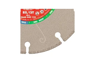 ДИСК АЛМАЗ ОТР BSL МЕТ BR22,23 D125ММ 0668440125