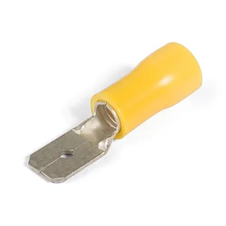 Наконечник изолированный 6,3х0,8 мм 4,0-6,0 мм² желтый папа 65589454