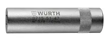Головка торцевая шестигранная свечная 18 мм 1/2" магнитная Wurth 071551 48