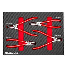 Набор съемников стопорных колец в ложементе карбон 250x350х30мм 4 предмета IZELTAS 2965905110 