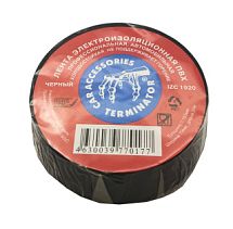 Изолента ПВХ IZ1920 19х0,16 мм, длина рулона 20 м, черная, Terminator 5997729108