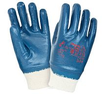 Перчатки, нитрил, синие, вязаное запястье  2Hands-0543/10 