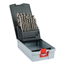 Набор сверл спиральных по металлу HSS Co5% PRO DIN 338 D1-13 мм, шаг 0,5 мм + D3,3/4,2/6,8/10,2 мм, 29 шт., mte 262606 