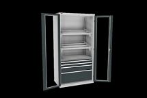 Шкаф инструментальный с дверьми с окнами ВС-055-013 13.0518-103 