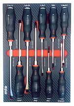 Набор ударных отверток SL PH в ложементе 335х231х30 мм 9 предметов mte 2965905501 2965905501 