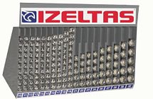 Набор торцевых головок 1/2" 6-гран.10-32мм с метал. стендом, IZELTAS, 1113006145/13000000810 1113006145 