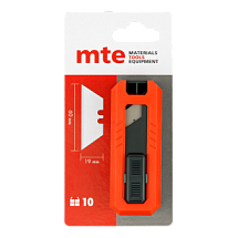 Лезвие трапециевидное в диспенсере 10 шт, биметалл, mte 271566021