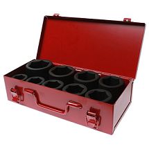 Набор шестигр. ударн. торц. головок 1 дюйм, 9 шт.  JTC-J809M 