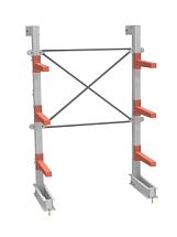 СТ-062 Стеллаж односторонний 3 яруса-НАБОР 23.6231-000 