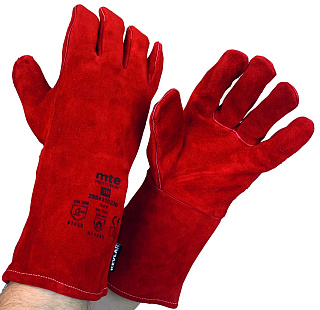 Краги сварщика спилковые красные мте р.10, mte 2984310230