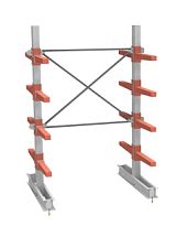 СТ-062 Стеллаж двухсторонний 4 яруса-НАБОР 23.6243-000 