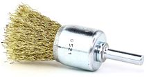 Щетка для дрели концевая 25х6 мм, латунированная сталь 0,3 мм 509.063-0008 