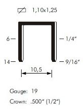Скоба, пластик, тип 81P 5966603142 
