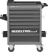 Тележка инструментальная CARGO серии GARAGE, 7 ящиков, черная, с комплектом инструмента 6997824203 