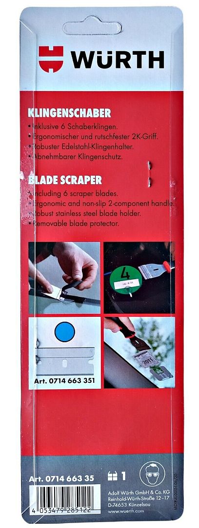 ШАБЕР Д/СТЕКЛА 2К РУКОЯТКА C ЛЕЗВИЯМИ (5ШТ) купить по выгодной цене в ...