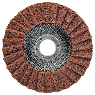 Круг лепестковый торцевой флисовый изогнутый КЛТ2 D125X22,2 мм, нормальный корунд (NC), зерно среднее (180-320), mte 2585312518