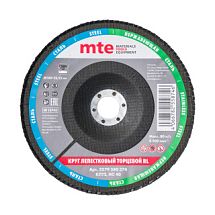 Круг лепестковый торцевой изогнутый КЛТ2 RL D180X22,2 мм, нормальный корунд (NC), зерно 40, mte 2579580374 