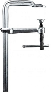 Струбцина серии classiX GS цельнометаллическая F-образная 120/1000, максимальное усилие 5 кН, Т-образная рукоятка, Bessey BE-GS100K