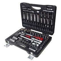 Набор шестигранных торцевых головок и бит 1/4" и 1/2", 110 предметов, JTC JTC-H110B-B72 