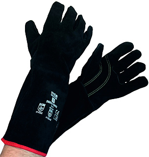 Краги свар спилк черн усил мте 406мм р.10, mte 2984310002