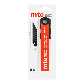 ЛЕЗВИЕ ДЛЯ НОЖА ЛОМКОЕ ЧЕРНОЕ 18MM УГОЛ 30ГР 5997721866