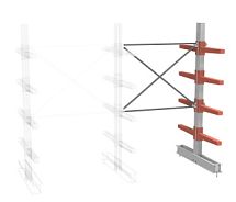 СТ-062 Стеллаж двухсторонний 4 яруса доп.-НАБОР 23.6244-000 
