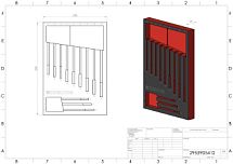 Ложемент пустой для комб.гаечн.ключ с трещоткой и шарниром Izeltas 8-19 мм, 12 предметов  2955905412 