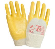 Перчатки, нитрил, синие, вязаное запястье  2Hands-0516/10 