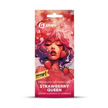 Ароматизатор воздуха картонный Grass "Strawberry queen" AC-0200 