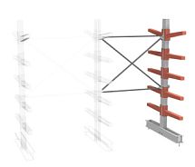 СТ-062 Стеллаж двухсторонний 5 ярусов доп.-НАБОР 23.6254-000 