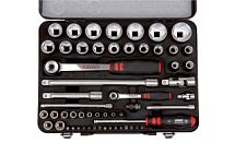 Торцевые ключи 1/4 + 1/2 д. в асс., 56 шт.  096517 56 