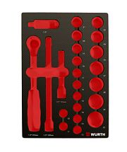 Syst. ins. sock. wr. set, 1/2 inch, 4.4.1, 23 pcs.  0955905208 