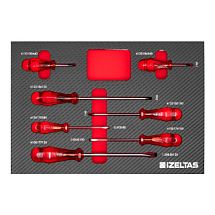 Набор отверток МАСТЕР / Kraft SL PH в ложементе карбон 274x400х30мм 7предметов IZELTAS 2965905307 