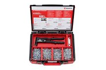 Заклепки выт., куп.гол., алюм./ст., 701 шт. SYSTEM  5964093600 