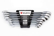 Ассорт. комбинированных ключей-трещоток, 8 шт.  071426550 