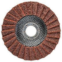 Круг лепестковый торцевой флисовый изогнутый КЛТ2 D125X22,2 мм, нормальный корунд (NC), зерно среднее (180-320), mte 2585312518 