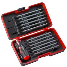 Отвертка трансформер со сменными вставками, 12 предметов, FELO 06081306 