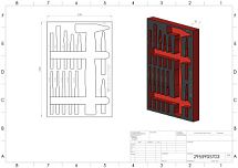 Пустой ложемент для ударного инструмента Izeltas 4.4.1, 13 предметов 2955905703 