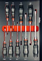 Набор ударных отверток SL PH в ложементе карбон 250x350х30 мм 9 предметов mte 2965905103 