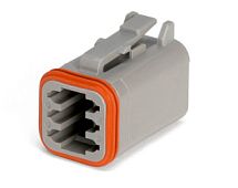 Разъем автомобильный 6 контактов вилка Deutsch DT DT06-6S 255520061 