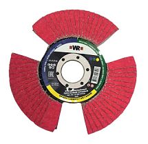 Круг лепестковый торцевой сегментный изогнутый WR D125X22,2 мм, керамическое зерно (CC), зерно 60 1578810326 