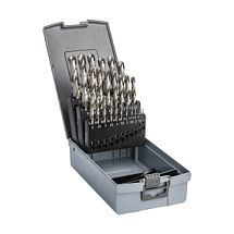 Набор сверл спиральных по металлу HSS-G RL DIN 338 1-13 мм, шаг 0,5 мм, 25 шт., mte 2617200004 