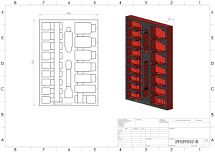 Ложемент пустой для торцевых удлиненных ударных головок Izeltas, 17 предметов 2955905218 
