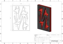 Пустой ложемент для съемников стопорных колец 19-60 Izeltas 4.4.1, 4 предмета 2955905602  Пустой ложемент для съемников стопорных колец 19-60 Izeltas 4.4.1, 4 предмета 2955905602