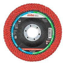 Круг лепестковый торцевой прямой КЛТ1 PRO КЕРАМИКА РАДИУС D125X22,2 мм, керамическое зерно (CG) 40, mte 5997749151 