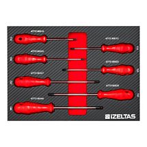 Набор отверток TX в ложементе карбон 250x350х30мм 7 предметов IZELTAS 2965905111 