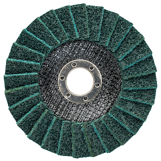 Круг лепестковый торцевой флисовый изогнутый КЛТ2 D125X22,2 мм, нормальный корунд (NC), зерно мелкое (400), mte 2585312524