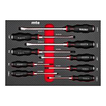 Набор ударных отверток SL PH в ложементе карбон 274x400х30 мм 9 предметов mte 2965905304 